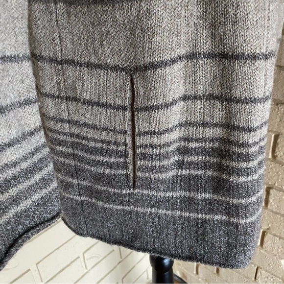 Vince Sophie Striped Blanket Cardigan Sweater Car Coat Wool Cashmere Yak Alpaca - Picture 2 of 7